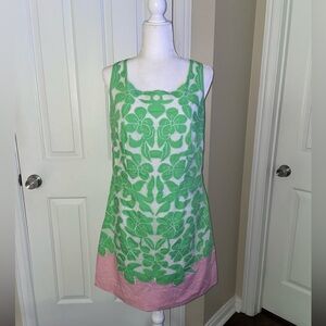 Lilly Pulitzer Green and Pink Floral Dress